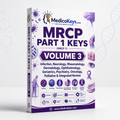 Premium updated visual color-coded MRCP Part 1 Keys Volume 3 covering infection, neurology, rheumatology, dermatology, ophthalmology, geriatrics, psychiatry, oncology and palliative medicine