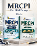 MRCPI Part I Complete 2-Volume MedicoKeys eBook Package with updated high-yield, color-coded study notes, medical foundations, applied medicine, emergencies, revision points and SBA exam preparation.
