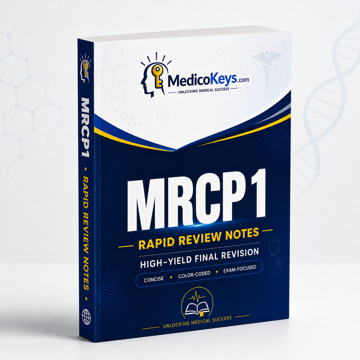 Premium updated visual color-coded MRCP Part 1 Rapid Review Notes for high-yield final revision across internal medicine, clinical sciences and exam traps