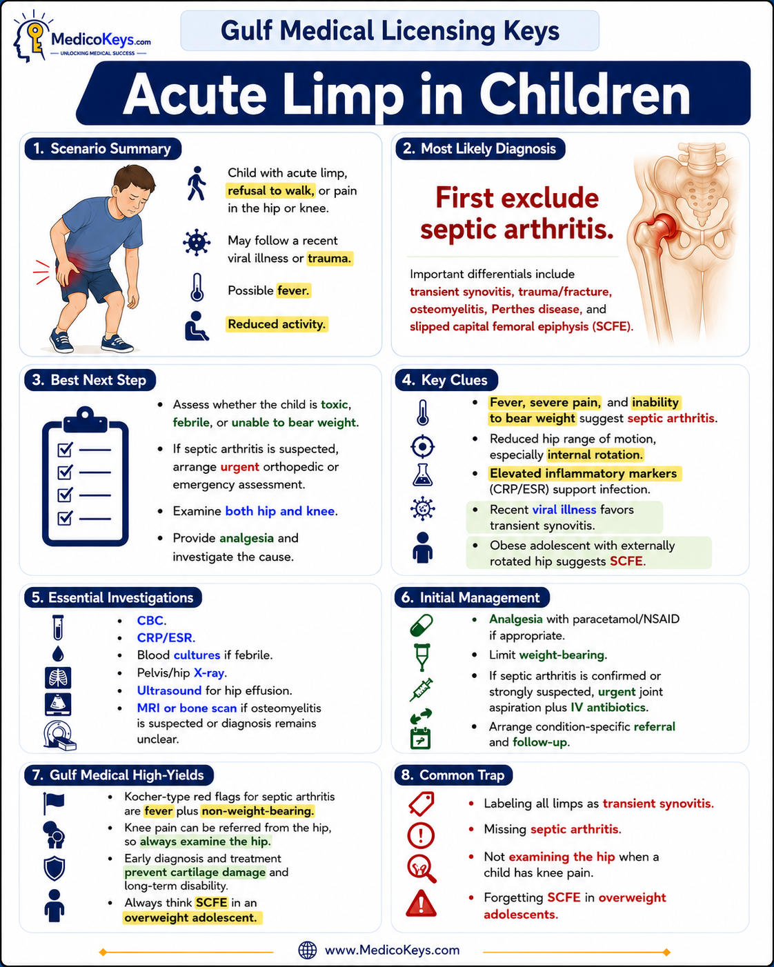 Gulf Medical Licensing Exams high-yield visual and color-coded free sample page 2