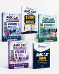 Premium MedicoKeys AMC CAT MCQ full package featuring five realistic exam-prep books: AMC CAT MCQ Exam Keys Volumes 1, 2 and 3, 1200 Concept-Check MCQs, and Rapid Review Notes. Updated, high-yield, color-coded, exam-focused study material with MCQs, concise explanations, premium notes and revision resources for comprehensive Australian Medical Council CAT MCQ preparation.