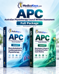 APC Written Assessment complete 2-volume premium eBook package for Australian Physiotherapy Council exam preparation by MedicoKeys