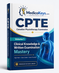 CPTE Volume 1 Clinical Knowledge and Written Examination Mastery premium MedicoKeys eBook with updated high-yield color-coded notes, original MCQ-style practice, clinical reasoning, exam pearls and rapid-recall CPTE preparation.