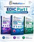 EDIC Part I complete 3-volume MedicoKeys premium intensive care exam preparation eBook package
