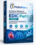 EDIC Part I Volume 1 MedicoKeys eBook – cardiovascular, respiratory and resuscitation intensive care preparation