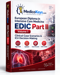 MedicoKeys EDIC Part II Volume 1 clinical case scenarios and ICU decision-making premium eBook cover