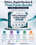 USMLE Step 2 CK Ethics, Rapid Review and Final Points Bundle by USMLE2Gems with 5 visual, color-coded and high-yield PDF eBooks