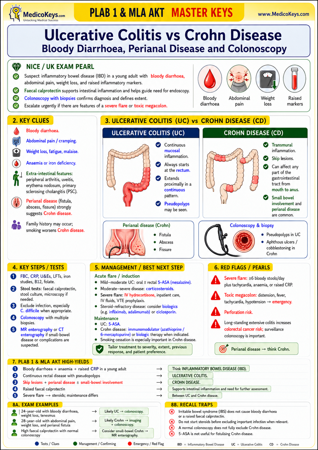 PLAB 1 and MLA AKT premium high-yield color-coded free sample page