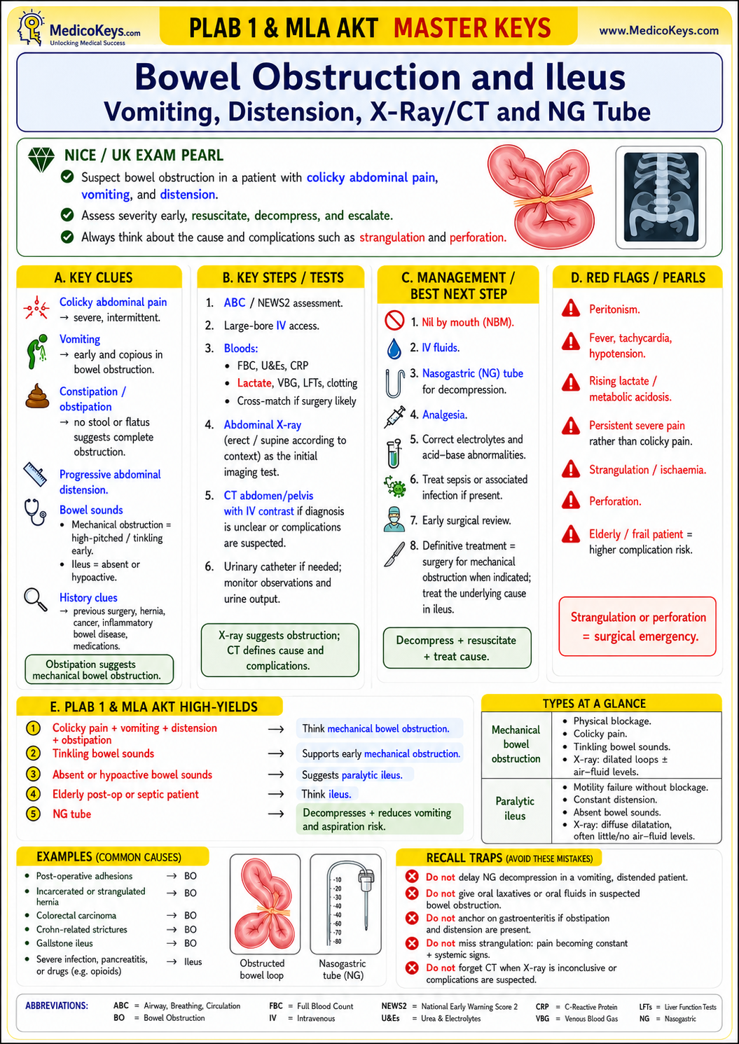 PLAB 1 and MLA AKT premium high-yield color-coded free sample page