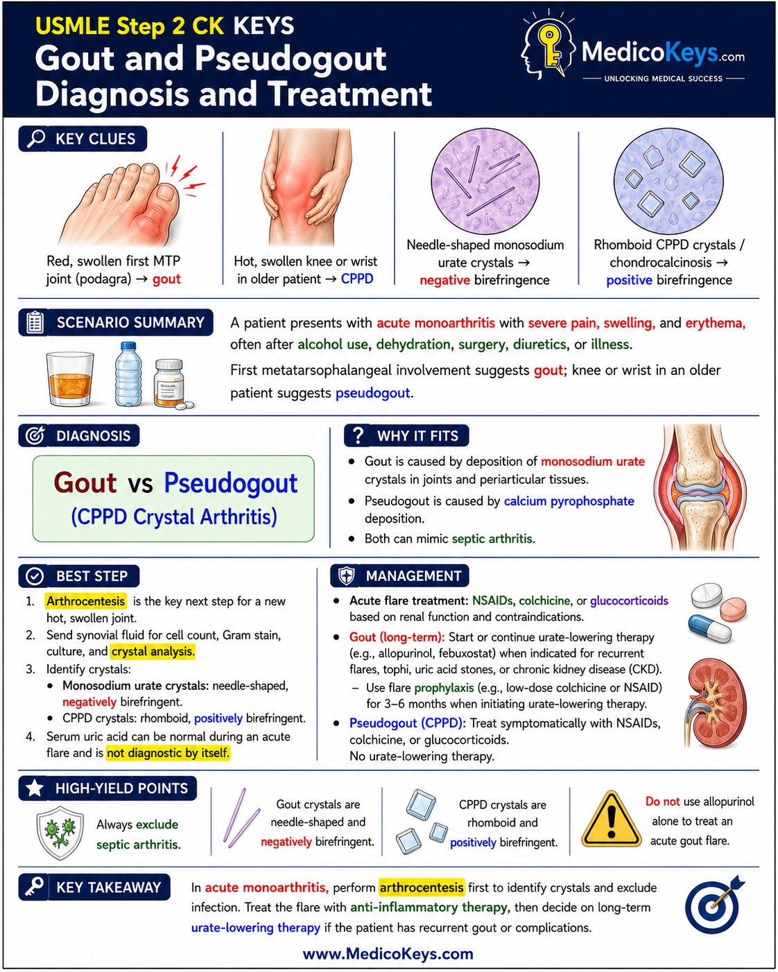USMLE Step 2 CK free sample 18 showing premium visual color-coded clinical revision from MedicoKeys