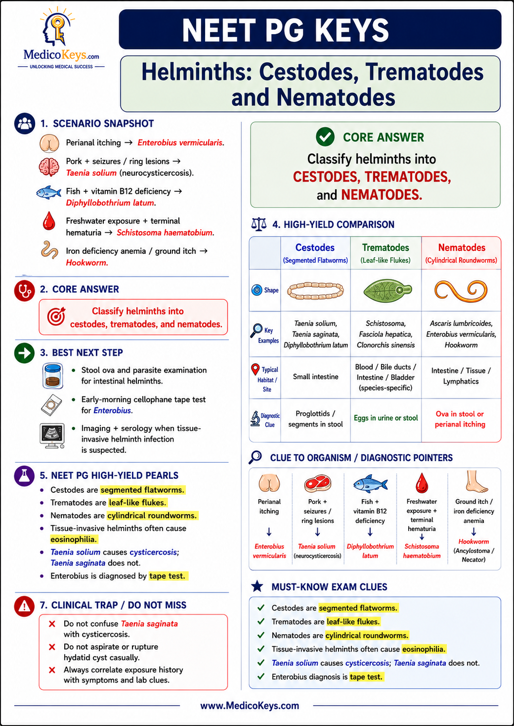 NEET PG premium visual and color-coded free sample page