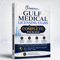Complete Gulf Medical Licensing Exams Package with all 4 updated high-yield visual and color-coded eBooks for SMLE, DHA, DOH/HAAD, MOHAP, Qatar DHP, OMSB, NHRA and KMLE