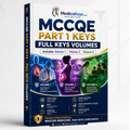 Complete premium MedicoKeys MCCQE Part I Keys Collection with Volumes 1 to 3 covering comprehensive Canadian medical exam revision