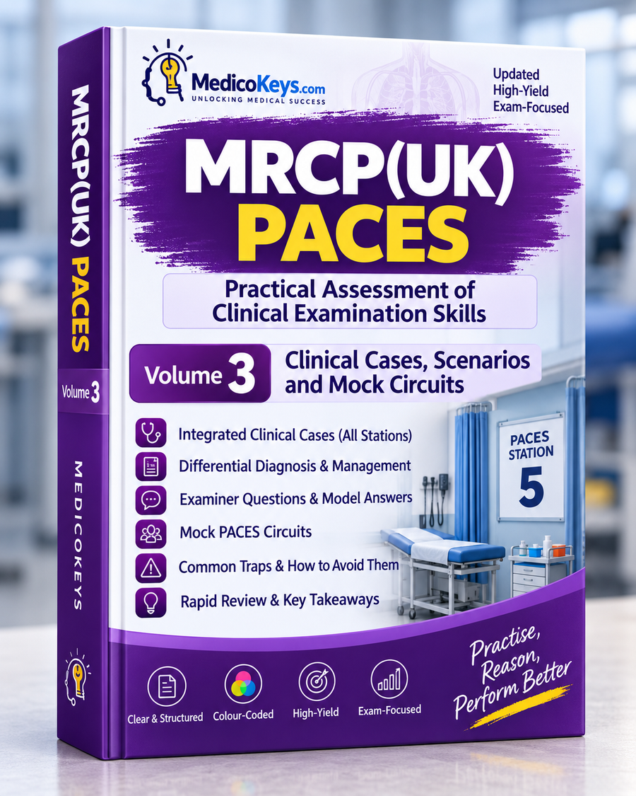 MRCP(UK) PACES Volume 3 Clinical Cases Scenarios and Mock Circuits premium eBook cover