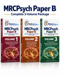 MedicoKeys MRCPsych Paper B Complete 3-Volume eBook Package for premium clinical psychiatry, Critical Review, SBA and EMI exam preparation