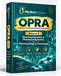 MedicoKeys OPRA Volume 2 eBook for Overseas Pharmacist Readiness Assessment covering pharmacokinetics, pharmacodynamics, pharmacology and toxicology