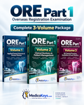 ORE Part 1 Overseas Registration Examination complete 3-volume premium dental exam eBook package by MedicoKeys