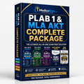 Complete PLAB 1 and MLA AKT package with 3 premium visual Master Keys volumes, 1200 Concept-Check MCQs and color-coded Rapid Review Notes