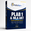 PLAB 1 and MLA AKT Rapid Review Notes premium updated high-yield and color-coded digital eBook for focused UK medical exam final revision