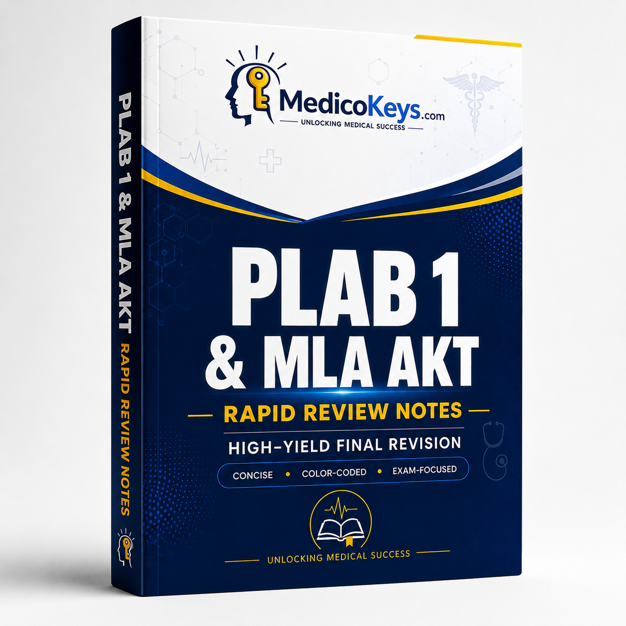 PLAB 1 and MLA AKT Rapid Review Notes premium updated high-yield and color-coded digital eBook for focused UK medical exam final revision