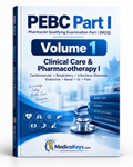 PEBC Part I Volume 1 Clinical Care & Pharmacotherapy I premium MedicoKeys eBook for the Pharmacist Qualifying Examination Part I (MCQ)