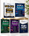 Premium MedicoKeys PLAB 1 and MLA AKT complete package featuring five realistic exam-prep books: Master Keys Volumes 1, 2 and 3, 1200 Concept-Check MCQs, and Rapid Review Notes. Updated, high-yield, color-coded, exam-focused study material with premium notes, MCQs, concise explanations, revision resources, and comprehensive medical exam preparation for PLAB 1 and MLA AKT.