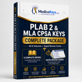 Complete premium updated PLAB 2 and MLA CPSA OSCE package with six colour-coded Keys volumes and Rapid Review Cards, including seven downloadable eBooks
