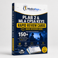 Premium updated PLAB 2 and MLA CPSA Rapid Review Cards eBook for high-yield OSCE final revision, UK clinical safety, communication, escalation and safety-netting