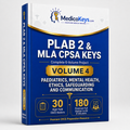 Premium updated PLAB 2 and MLA CPSA Volume 4 colour-coded OSCE eBook covering paediatrics, mental health, ethics, safeguarding and clinical communication