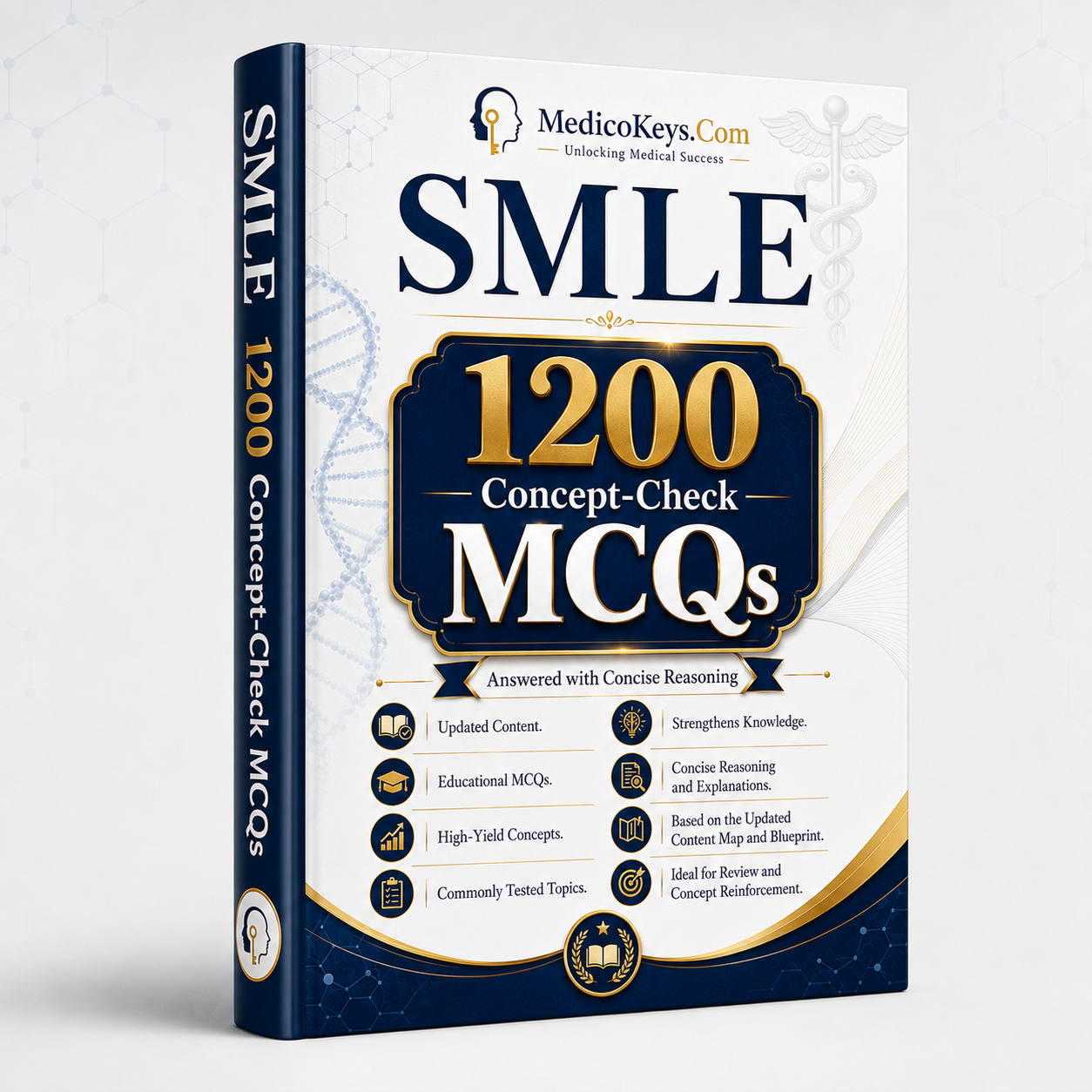 SMLE 1200 Concept-Check MCQs — updated, high-yield Saudi Medical Licensure Examination questions with concise explanations