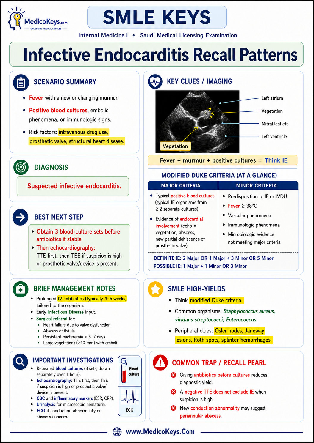 SMLE free sample page 5 showing high-yield visual and color-coded medical revision content