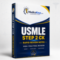 USMLE Step 2 CK Rapid Review Notes cover featuring premium updated color-coded clinical decision-making and final revision notes