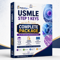 Complete USMLE Step 1 Package with eight premium updated visual and color-coded eBooks, high-yield Keys, 1200 Concept-Check MCQs and Rapid Review Notes