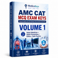 AMC CAT MCQ Keys Volume 1 covering Adult Medicine, prevention, ethics and safe clinical practice