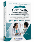 MedicoKeys NAC Examination OSCE Volume 1 premium digital study guide covering core clinical skills, communication, Canadian clinical approach, focused history, physical examination, ethics, professionalism and 40 structured practice stations