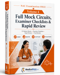 MedicoKeys NAC Examination OSCE Volume 4 premium digital mock exam guide featuring 5 full 12-station circuits, 60 mock stations, examiner checklists, self-rating tools, rapid review, final revision and performance-focused OSCE practice
